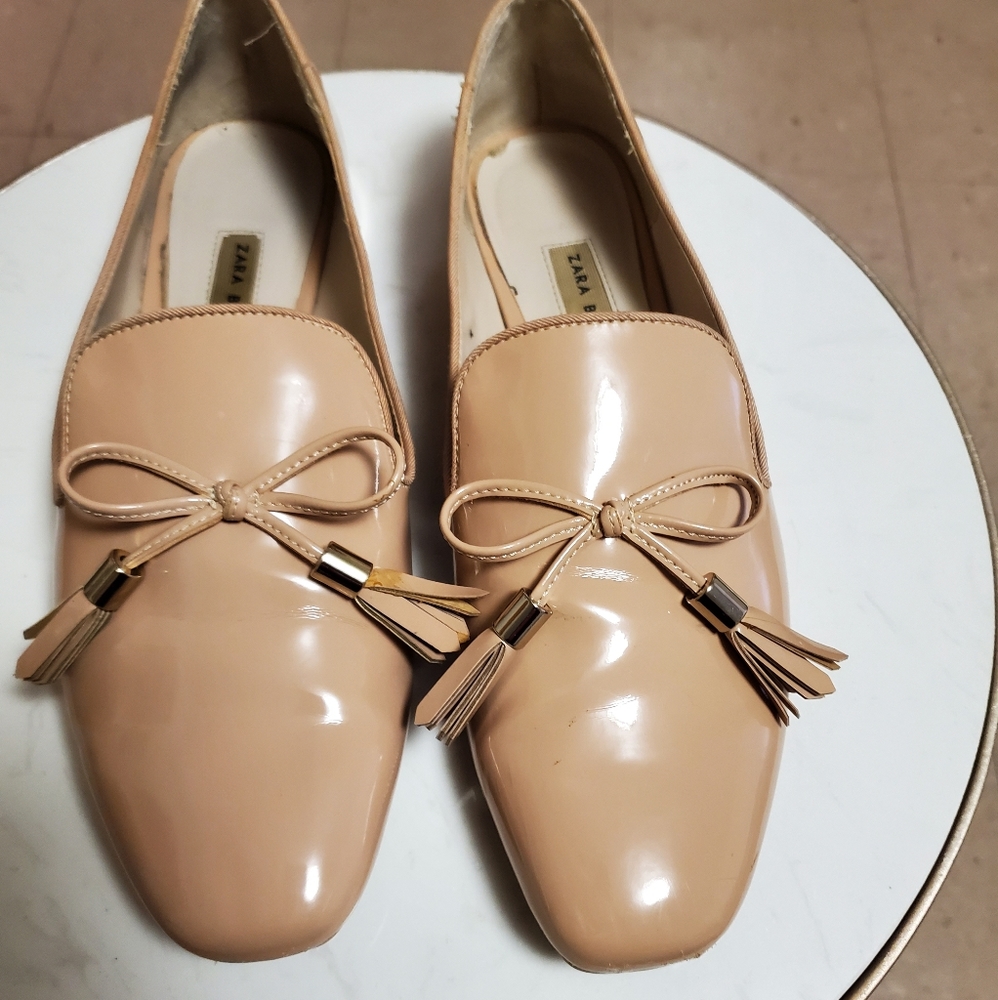 Zara flats with bow